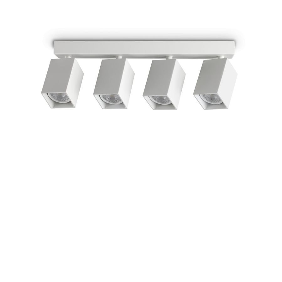 Ideal Lux Luci & Illuminazione DYNAMITE PL4 LINEAR SQUARE BIANCO Lampada da soff