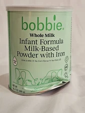 Bobbie Grass Fed Whole Milk Infant Formula Iron 14Oz Can Exp 04/03/27 ▪︎ DAMAGED