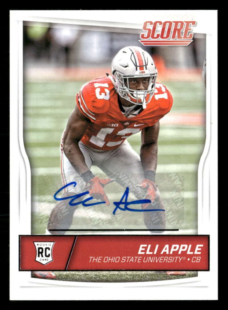 Eli Apple Panini Score #414 Autograph