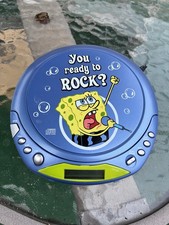2003 Spongebob Square Pants CD Player You Ready To Rock Tested  Working