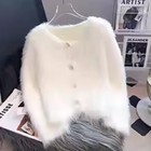 Women's Fashion Angora Warm Sweater Fluffy Fuzzy Plush Jumper Hot Gift