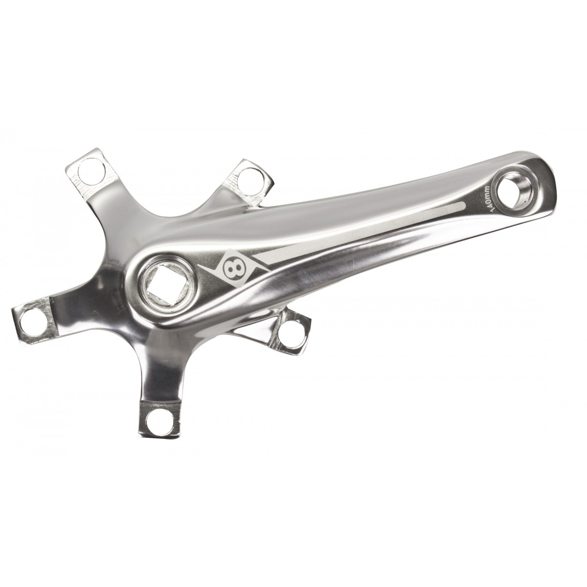 Origin8 Alloy Crank Set 1x 160mm 110x5B No Chainring SIL 17490₽