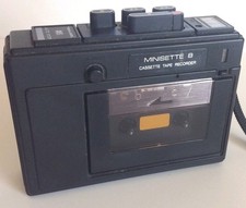 REALISTIC MINISETTE 8 CASSETTE TAPE RECORDER Tested Works
