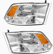 Headlight Assembly Compatible with 2009-2018 Dodge Ram 1500 2500 3500 Pickup wit