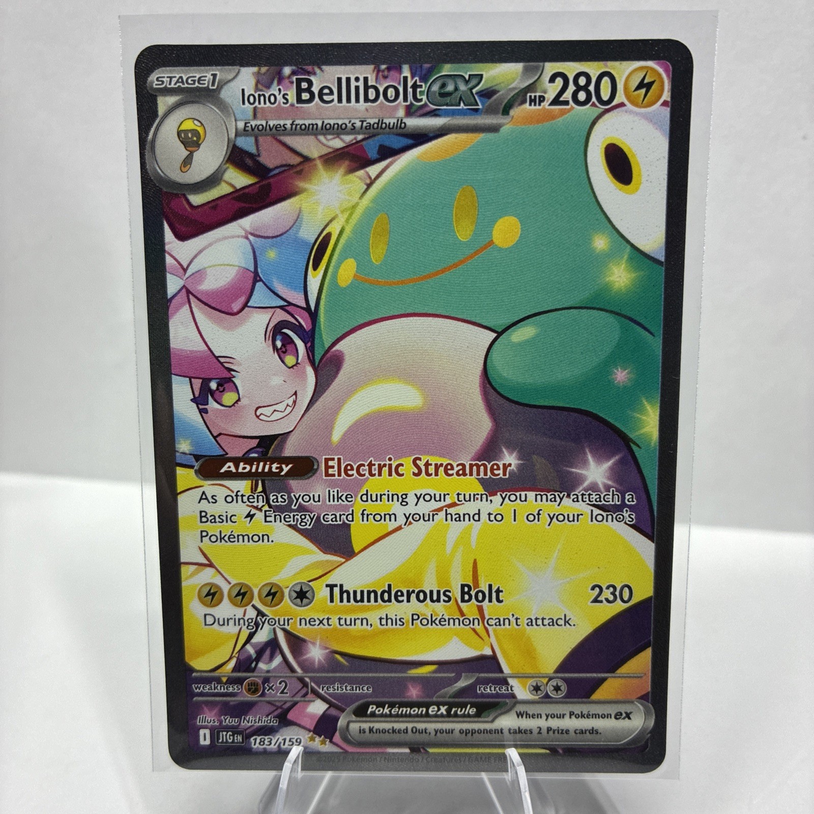 Iono's Bellibolt ex 183/159 Sv09: Journey Together Holo