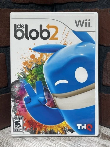 De Blob 2 (Nintendo Wii, 2011) CLEAN!🔥 CIB Complete w/ Manual! —FAST SHIPPING!