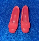 VINTAGE BARBIE/FRANCIE 1960'S HOT PINK BOW SHOES, VERY NICE