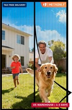 METAONLY Magnetic Screen Door Mesh Fits 36" x 80" Door - Curtain Size 38" x 82",