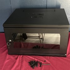 CAB-W6U-EL450 Wallmounting Rack Cabinet, 450mm deep, Black, Lockable