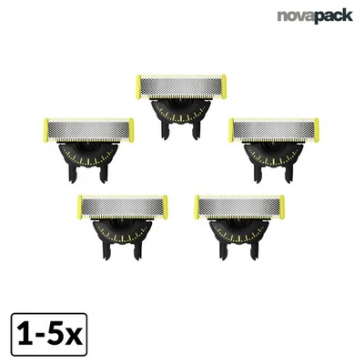 NOVABLADE 1-5x Ersatzklinge für Philips OneBlade 360° Rasier Klinge QP2520/QP2530/QP2630