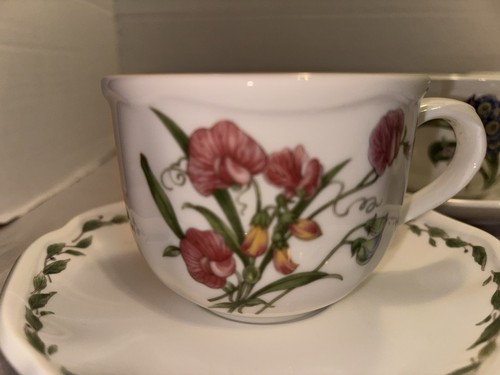 10 PC Noritake Gourmet Garden Coffee Tea Cups Mugs & Saucers Service For 5 Set - Picture 6 of 18