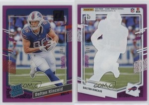 2023 Panini Clearly Donruss Rated Purple /199 Dalton Kincaid #57 Rookie RC