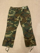Rothco Camo Tactical BDU Pants Camo Cargo Pants Woodland Camo Size XL