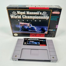 SNES Nigel Mansell’s World Championship Super Nintendo Game + Box