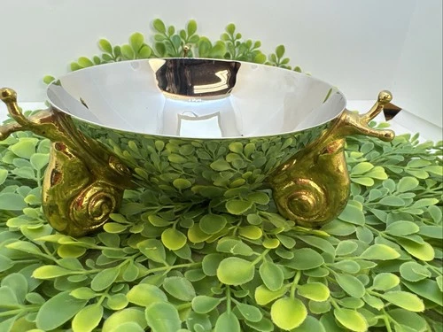 Michael Aram Snail Goldtone Footed Bowl Dish 5.5" Trinkets Candy