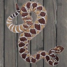 Snake Embroidered Patch — Iron On