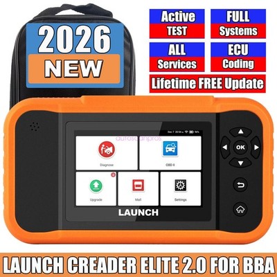 2026 LAUNCH X431 Creader Elite 2.0 All OBD2 Scanner Diagnostic for BMW/AUDI/Benz