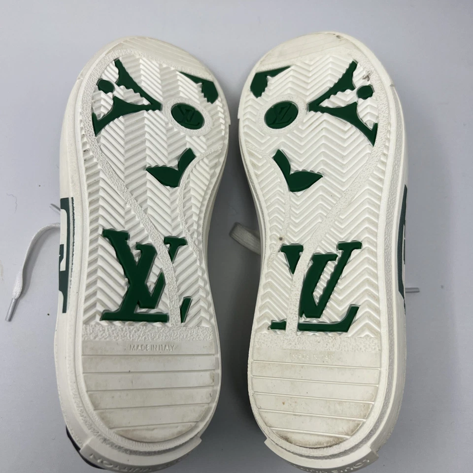 Louis Vuitton Charlie LV Monogram 运动鞋 皮革 白色 绿色 尺寸 43 男女成人 — 第 4/4 张图片