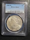 Beautiful 1901 O Morgan Silver Dollar PCGS Graded MS 63