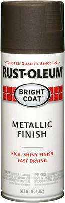 7713830 Stops Rust Bright Coat Metallic Spray Paint, 11 Ounce (Pack of 1), Dark