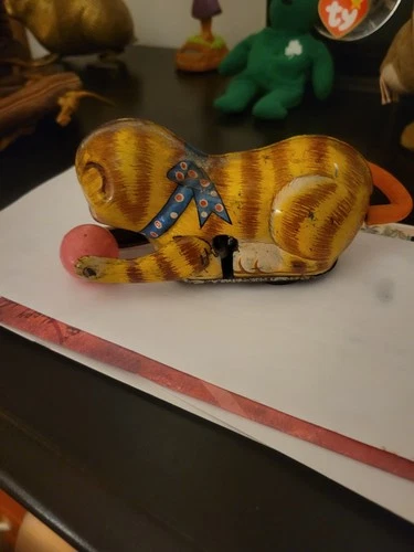 Marx Vintage Cat with Ball Wind-Up Toy