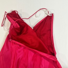 Vintage Niki by Niki Livas Pink Satin Gown Women 4 Y2K Made in USA