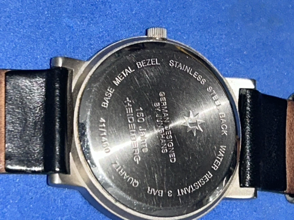 Junghan’s Heidelberg Men’s Wristwatch, Works Great, Scratched Crystal, Expensive - Image 3 of 4