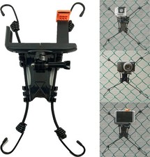 Pmsanzay Fence Mount Holder for Cameras and Smartphones - Black