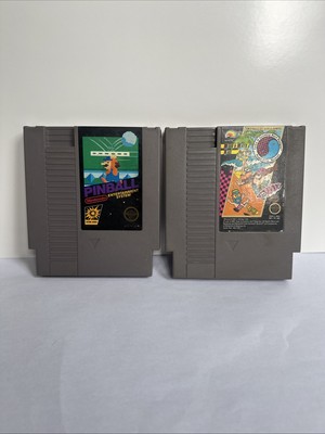 Nintendo NES Games Pinball And Wood & Water Rage