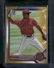 2022 Bowman Chrome #BCP-220 Denzer Guzman Prospects Gold Refractor #/50