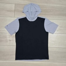 Anetik Hoodie Shirt Mens Large Gray Black Ultralight Outdoor UPF 30 Pocket