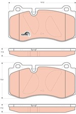 BREMSBELAGSATZ F&Uuml;R MERCEDES-BENZ S-KLASSE (W221, V221) - TRW GDB1733