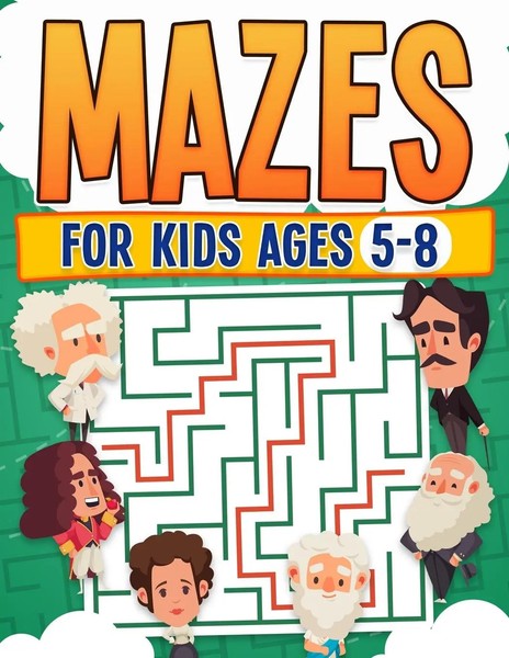 Rr Publishing | Mazes For Kids Ages 5-8 Kids Activity Book Challenging Maze...-image