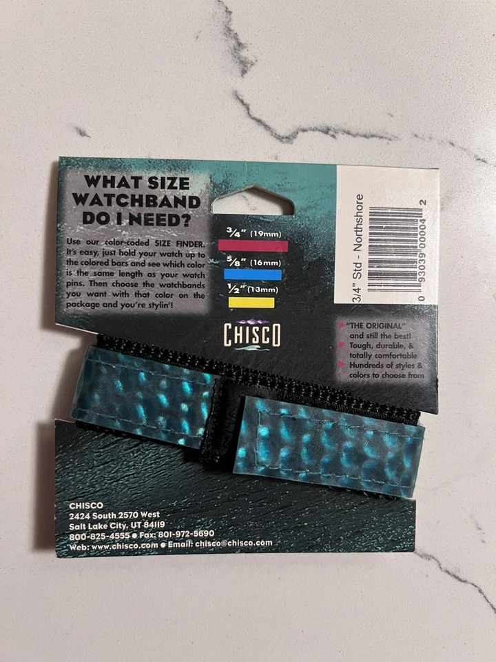 Correa de reloj deportiva holográfica de nailon vintage años 90’s Y2K 3/4 Foto 2 de 2