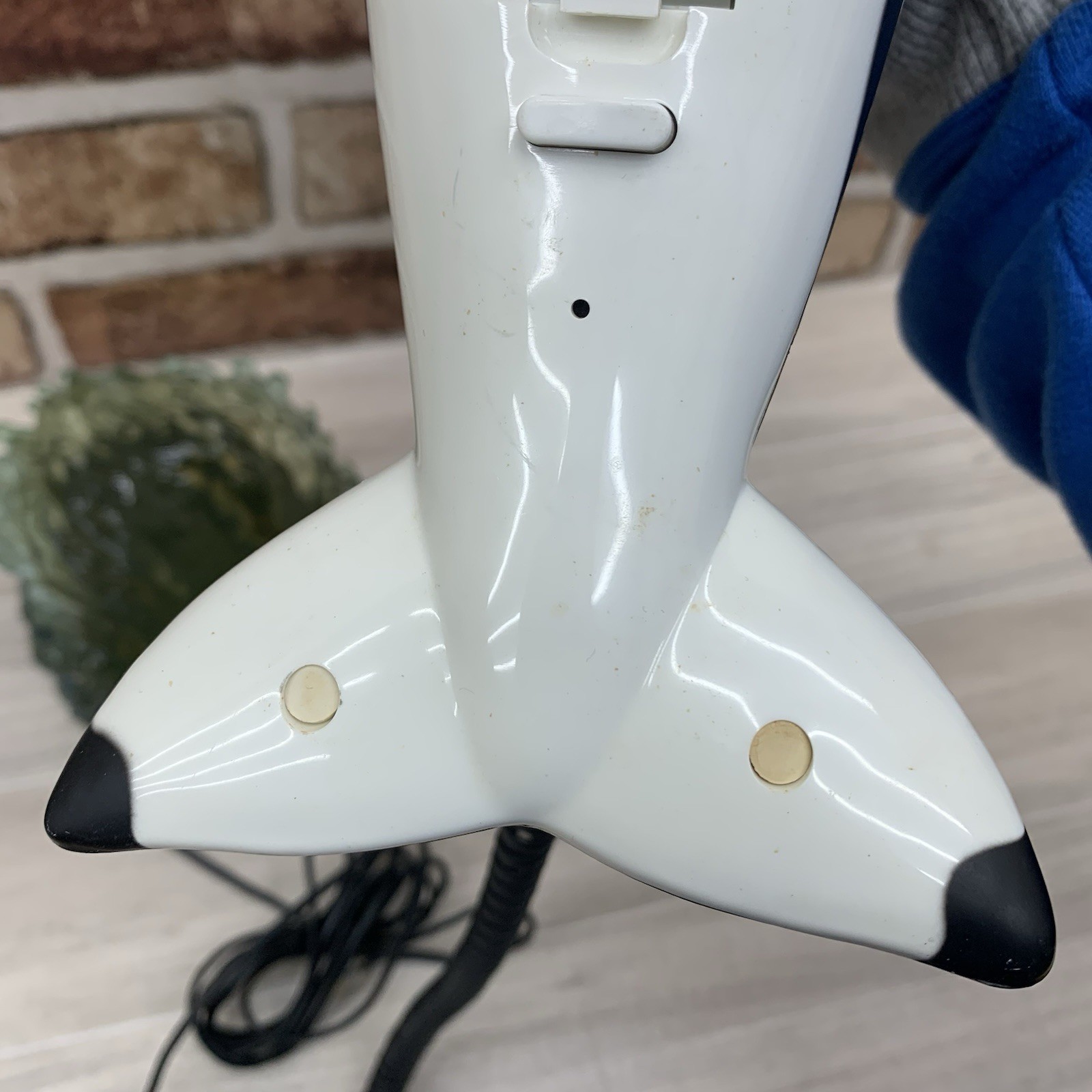 Telemania Orca Whale Telephone VTG Landline Novelty Phone Splash Wave Untested