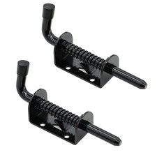 2 Packs 5 Inch Spring Loaded Barrel Bolt Latch Pin, Heavy Duty Steel Sliding ...