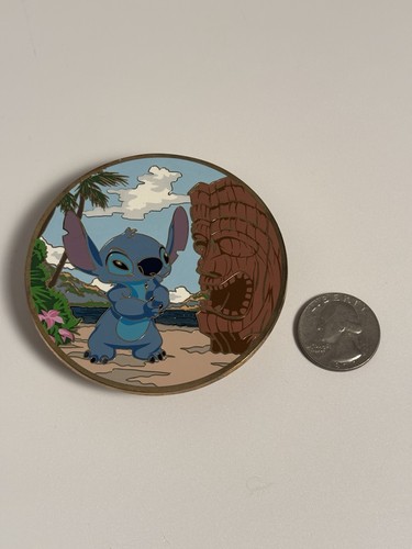 Disney Acme Pin Golden Magic Jumbo 183 of 300 Stitch Aloha Tiki Totem #128481 - Picture 6 of 7
