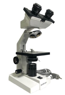AmScope B100 Series 40X-2000X Binocular LED Microscope - Missing Lenses