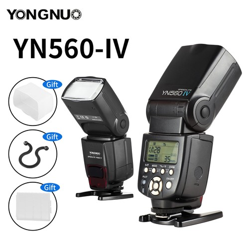 Yongnuo YN-560 IV Flash Speedlite for Canon Nikon Olympus Pentax DSLR Camera - Bild 1 von 12