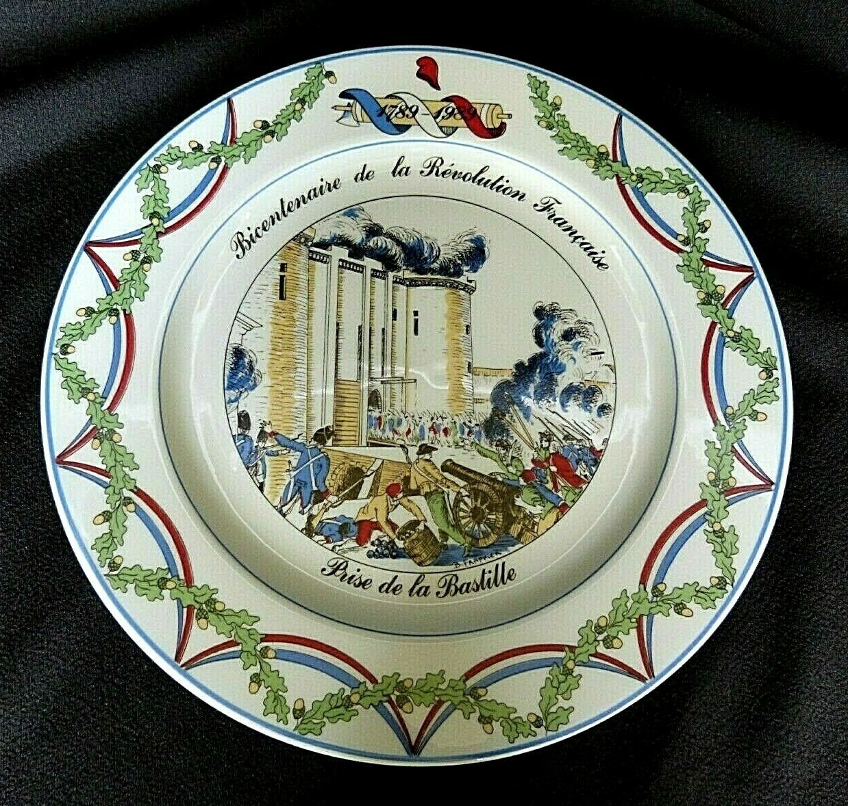 Assiette céramique Salins Bicentenaire de la Révolution édition limitée - Objets divers (11526559