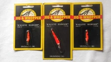 3 Vintage Original Jig-A-Whopper Walleye Hawger jigs