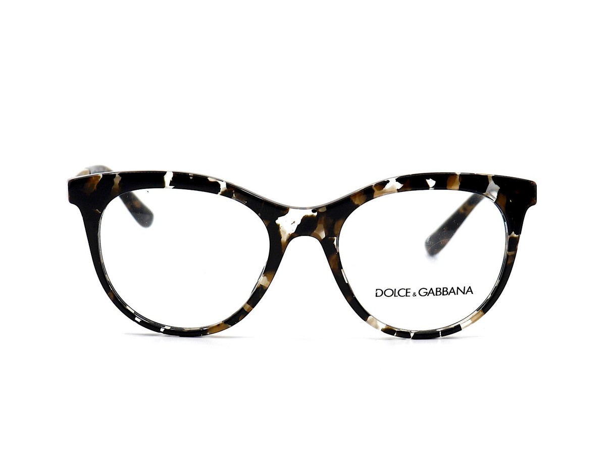 DOLCE&GABBANA DG3316 911 HAVANA CLEAR AUTHENTIC EYEGLASSES 