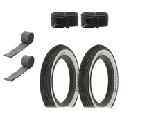 F&R Original Lowrider Bicycle "Logo"  12" 1/2X2 1/4" (2) TIRE &Tube & Rimstrip