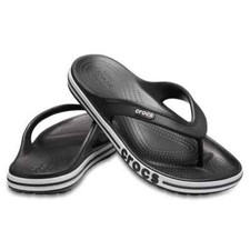 Crocs Comfortable Adult Bayaband Flip Flop Sandals in Stylish Black Color