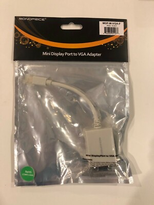 NEW Monoprice Mini Display Port to VGA Adapter - FREE SHIPPING