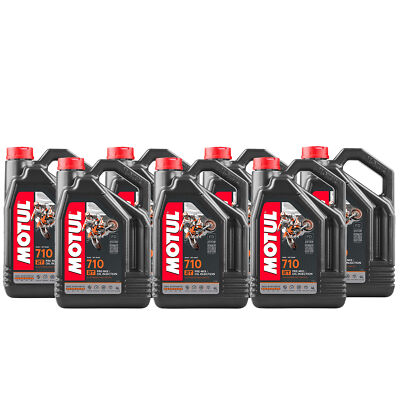 Motul 710 2T 100% synthetic 2-Stroke Ester Core 28L Engine Motor Oil 7 x 4L