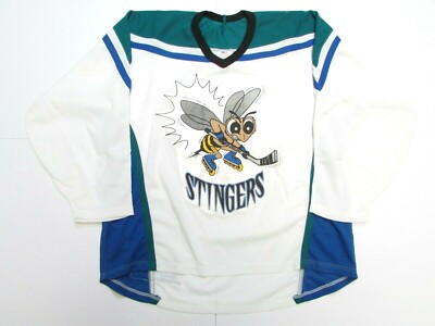 NEW ENGLAND STINGERS AUTHENTIC CCM ROLLER HOCKEY JERSEY SIZE 48 **RARE** 