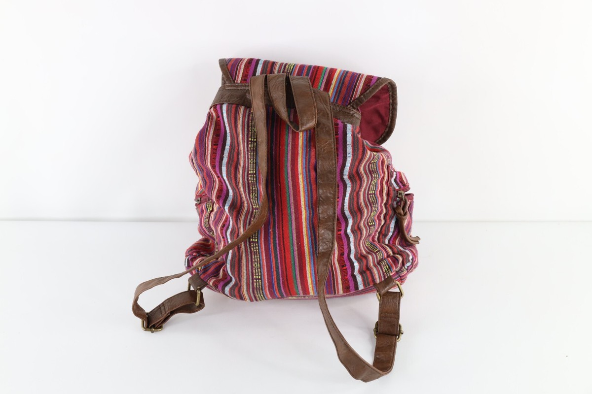 Vtg American Eagle Outfitters Distressed Rainbow Striped Top  display picture 2