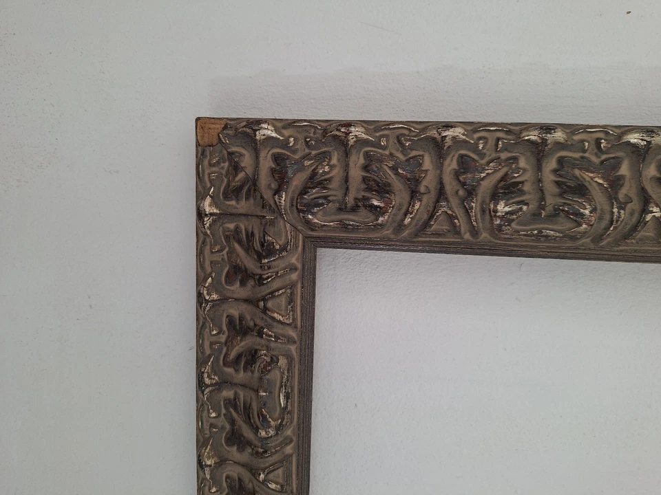 Cadres ancien bois Sculpté Noir. cadre Photo ou Tableau  - Photo 4/4