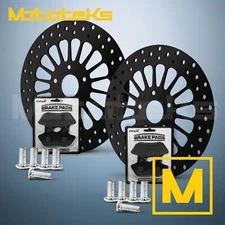 11.5 HARLEY SUPER SPOKE ROTOR AND BRAKE PADS FOR SOFTAIL MODELS FRONT & REAR SET